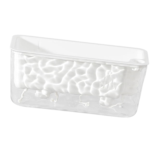 Macetero rectangular grande de PET con autorriego y drenaje para balcón y oficina blanco