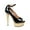 BLACK, variant on ELLIE 609-VALERIE Women's 6" Heel Ankle Strap Peep Toe Pump With Platform