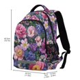 thumbnail image 2 of FORMRS Kids School Backpack Elementary Student Unisex Travel Bookbag with Reflective Stripes, Soft Pinks Flowers, 2 of 7