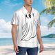 thumbnail image 3 of Fotbe Cute Ghost Simple Drawing Camisa Hawaiana para Hombre Unisex – Camisa Casual de Verano con Botones de Manga Corta de Algodón y Lino,Small, 3 of 7