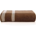 thumbnail image 6 of Casa Copenhagen Solitaire Mix 6 Pieces Towel Set- Beige + Brown, 600 GSM 2Bath Towel 2Hand Towel 2Washcloth, Designed in Denmark Made Of Soft Egyptian Cotton for Bathroom, kitchen & Shower, 6 of 7
