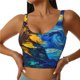 thumbnail image 1 of Balery Sunflower Starry Night Vibes Sujetadores deportivos con espalda cruzada para mujer, acolchados, sin costuras, de alto impacto, ideales para yoga, gimnasio, entrenamiento y fitness.-Medium, 1 of 8
