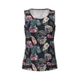 thumbnail image 3 of Picia Colorful Tropical Leaves Pattern Women's Workout Tank Top,Breathable Activewear,Slim Fit Athletic Top,Versatile Workout Moisture-wicking top-X-Large, 3 of 9