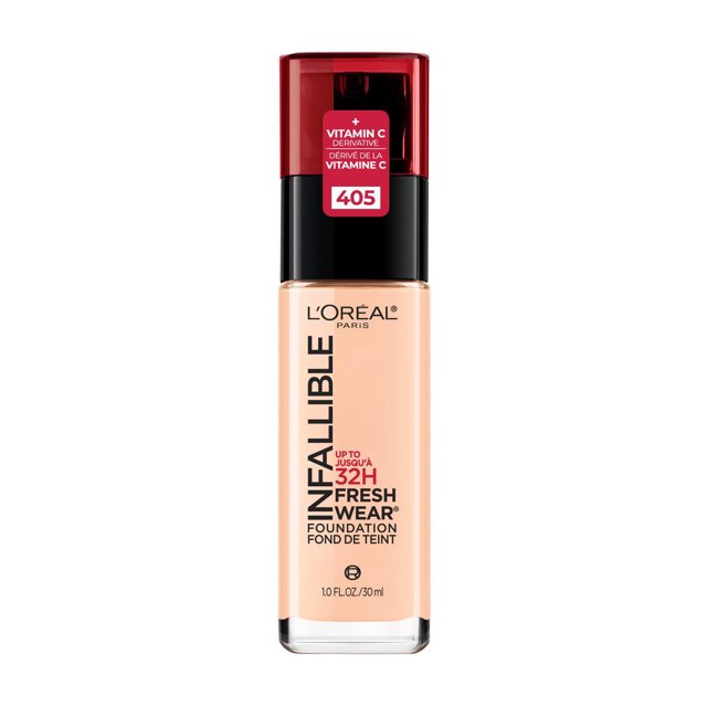 L'Oréal Paris Infallible Fresh Wear Liquid Foundation, Full Coverage