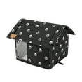 thumbnail image 1 of Refugio para gatos callejeros Capino, casa impermeable para exteriores, plegable, cálida cueva para mascotas para invierno, tienda de campaña para animales salvajes, cueva antideslizante para, 1 of 2