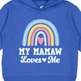 thumbnail image 3 of Inktastic My Mamaw Loves Me Girls Retro Rainbow Toddler Hoodie, 3 of 4