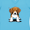 thumbnail image 4 of Inktastic Beagle Women's V-Neck T-Shirt, 4 of 5