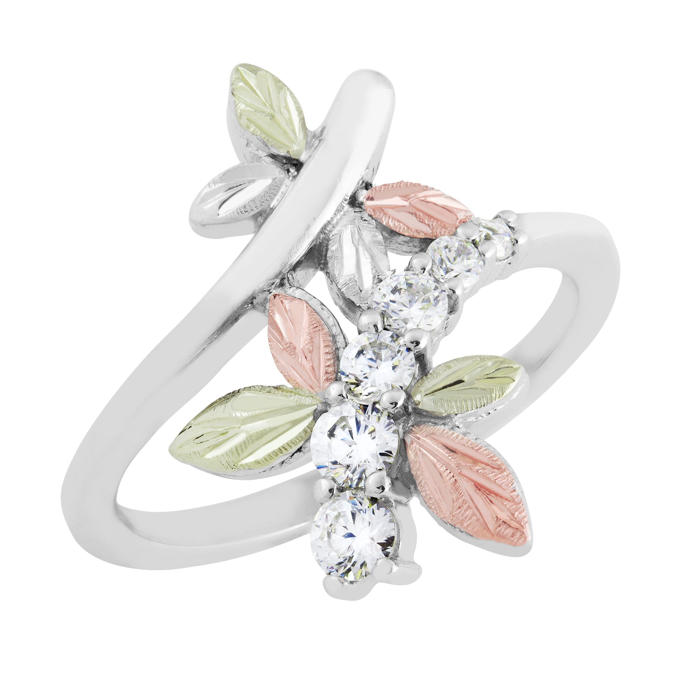 Sterling Silver Dragonfly CZ Ladies Fashion Ring