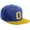 Royal Gold, White Gold, variant on Classic Snapback Hat Custom A to Z Initial Varsity Letters, Royal Gold Hat White Gold Letter M