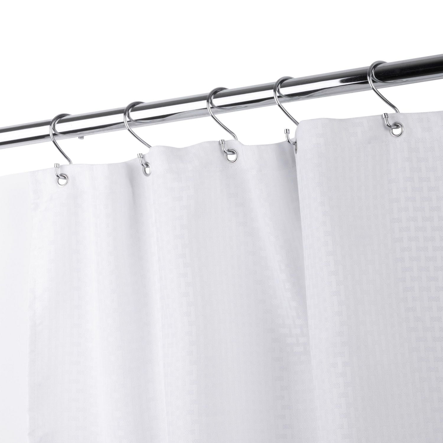 BASKET WEAVE SHOWER CURTAIN