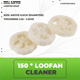 thumbnail image 5 of 150Pcs Natural Loofah Luffa Loofa Slices Handmade Loofah Soap Box Tray Tools Cleaner Sponge Soap Holder, 5 of 8