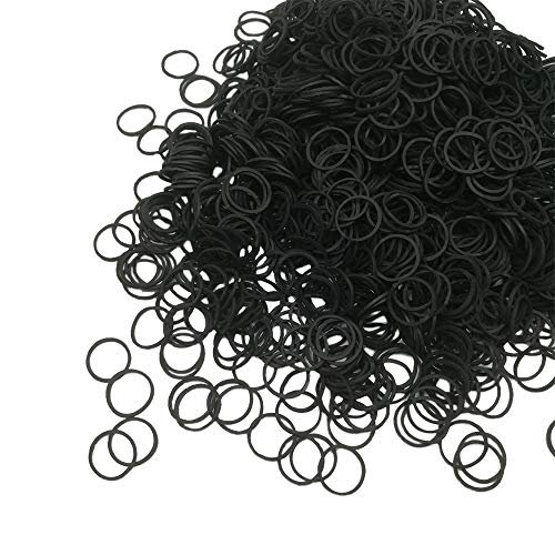 Mini Rubber Bands, Soft Elastic Bands, Premium Small Tiny Black Rubber