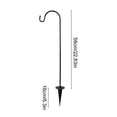 thumbnail image 2 of Adjustable Shepherds Hook Garden Stake For Outdoor Lawn Patio Metal Plant Hanger, 2 of 6