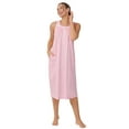thumbnail image 5 of Aria Women's Sleeveless Long 100% Cotton Nightgown in 46", Sizes XS to 5X, 5 of 7