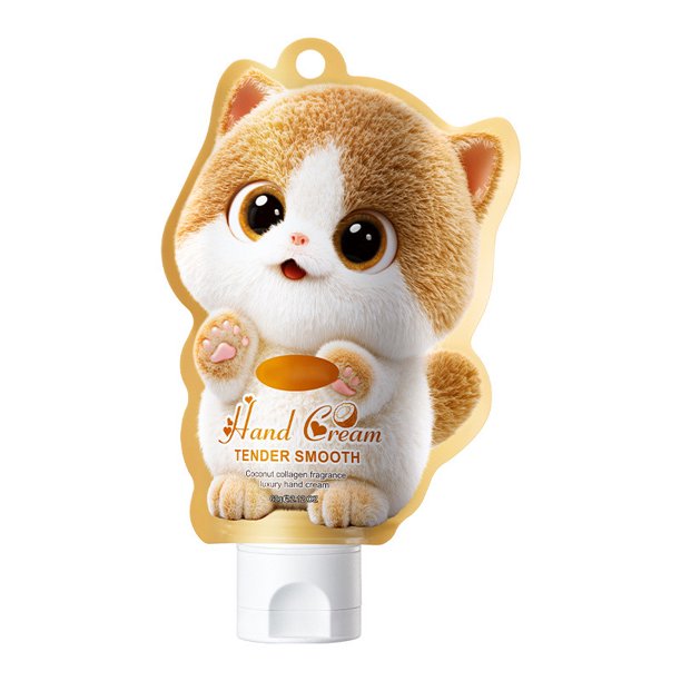 Crema de manos Cute 60 g - 72 h Fresa/Melocotón Nutritiva - Hidratante para manos secas y ásperas
