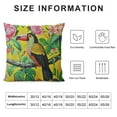 thumbnail image 5 of ONETECH  Pillow Case Floral Watercolor Aloe Vintage Botanical Pattern Tropical Flowers Artistic Toucan Birds Neon Colors Farmhouse Decor Throw Pillows Covers, 5 of 5