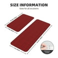 thumbnail image 2 of Xecao Red Black Houndstooth Patten Kitchen Rugs and Mats Sets,2 Pieces Non-Slip Washable Rugs, Kitchen Mat for Floor,Suit for Kitchen Decor and Accessories, 2 of 6