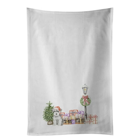 

Schnauzer Puppy Salt and Pepper White Kitchen Towel Set of 2 19 in x 28 in