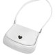 thumbnail image 1 of Bolso de hombro elegante de cuero PU blanco ligero y de diseño moderno para mujer, 1 of 8