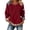Red, variant on Womens Sweatshirts Women's Anniversary Print Sweatshirt Without Hood Crew Neck Long Sleeve Casual Pullover Soft Black L