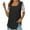 Black, variant on Fesfesfes Workout Shirts for Women Loose Fit Women Summer Regular Lace Short Sleeve Women Short Sleeves Top Womens Tops Dressy Casual M(US:6)