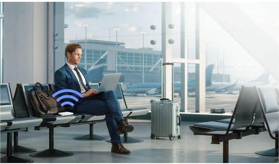 Restored : ASUS RT-AX57 Go - AX3000 Dual Band WiFi 6 (802.11ax) Travel Router, Support 4G/5G Mobile tethering&Public WiFi (WISP) Mode, Subscription-Free Network Security, VPN Features (Refurbished)