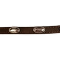 thumbnail image 2 of Double S® Dark Brown Leather with Silver Conchos Hatband 0237444, 2 of 2