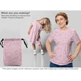 thumbnail image 5 of oneOone Cotton Jersey Light Pink Fabric Text Diy Clothing Quilting Fabric Print Fabric By Yard 58 Inch Wide, 5 of 5