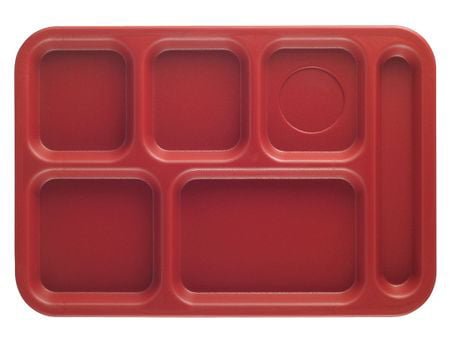 * Cambro BCT1014 Blue 6-Compartment 15x10" Cafeteria Trays Qty Available 