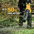 thumbnail image 3 of DeWalt Flexvolt 125 mph 600 CFM 60 V Battery Handheld Leaf Blower Kit (Battery & Charger), 3 of 8