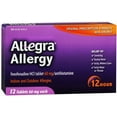 thumbnail image 2 of Allegra Allergy Fexofenadine 60mg Antihistamine Non-Drowsy, 12ct, 4-Pack, 2 of 5