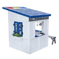 thumbnail image 6 of Teamson Kids Issac Wooden Playhouse with Kitchen, Flower Box and Bench, Gray, 6 of 17