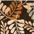 thumbnail image 4 of Contemporary Rug - Modern Art Polyester -Brown/Multi-Color:Brown/Multi,Design:Contemporary,Shape:Large Rectangle,Size:10'L x 8'W, 4 of 5