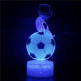 thumbnail image 1 of Luz nocturna LED 3D de fútbol que cambia de color para niños, 1 of 1