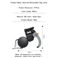 thumbnail image 7 of Retractable Double Dog Leash, Tangle-Free, LED Light, Poop Bag Holder, One-Handed Brake, Reflective, 7 of 7