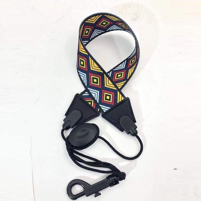 Correa para saxofón Correa para el cuello de saxofón tenor de escuela secundaria Correa de poliéster con patrón ajustable Accesorios para instrumentos musicales