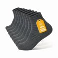 thumbnail image 1 of Chenchen Mens 98% Cotton Cushioned Ankle Socks, Moisture-wicking Breathable Low Cut Athletic Running Socks, 1 of 1
