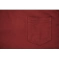 thumbnail image 3 of 100% Cotton Pocket T-Shirt BURGUNDY 6XL #481C, 3 of 4