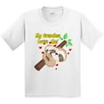 thumbnail image 3 of Inktastic My Grandma Loves Me Sloth Youth T-Shirt, 3 of 5