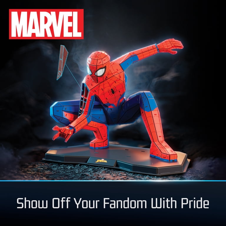 4D Build, Marvel Spider Man 3D Puzzle Model Kit Full-Body Pose