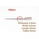 thumbnail image 3 of 100pcs for Valeo Halla car generator carbon brush electric brush 45*65*20mm high copper resistance, 3 of 4