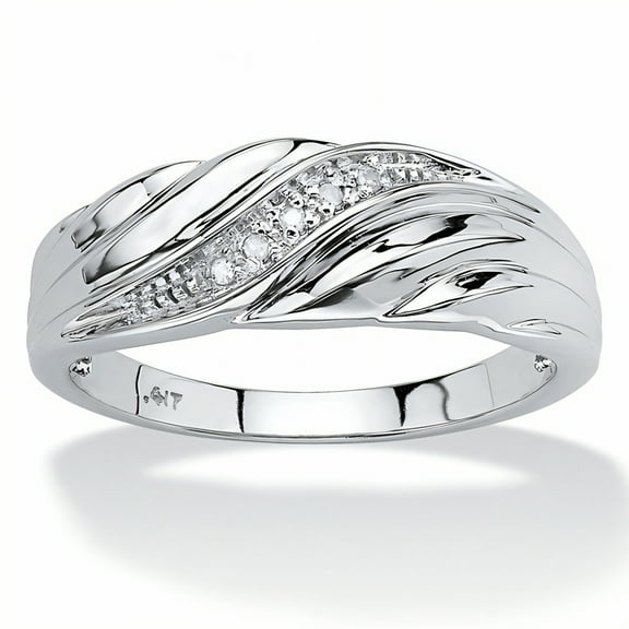 DESIGNICE Promise Rings for Couples,Oxidation-Resistant Wedding Bands for Couples,Graceful Design Couples Rings,Silver Plated