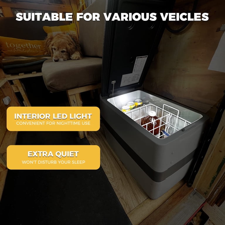 Setpower AJ40 42 Quart Portable Car Refrigerator - Walmart.com