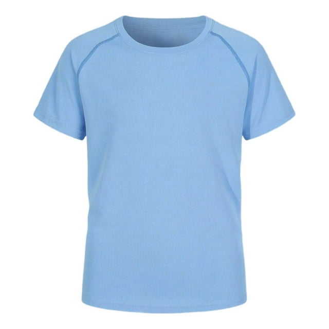 TIEVOSA Boys Rash Guard Swim Shirt Short Sleeve Swimwear Youth Rashguard Water Shirt Shirt 2-10 Years Old