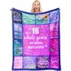 thumbnail image 1 of LHSHID Gifts for 16 Year Old Girl 16th Birthday Gifts for Girls Teen Girl Gifts 16 Years Old 16 Year Old Girl Gift Ideas 16 Year Old Gifts Birthday Gifts for 16 Year Blanket 60"x80", 1 of 7