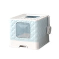 thumbnail image 1 of Bac à Litière pour Chat, Design à Double Ouverture Pratique à Laver Bac à Litière pour Chat Tiroir Toilette pour Chat Capacité de Charge Élevée Toilette Semi-Fermée pour Chat, 1 of 8