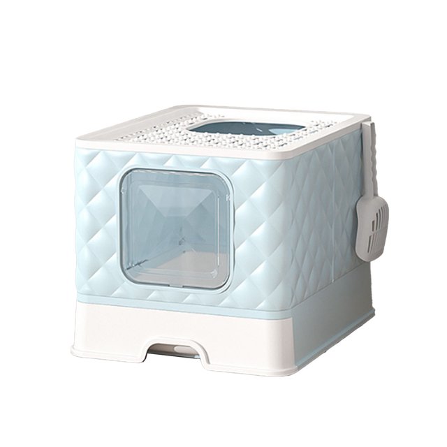 Cat Litter Box With Lid,Drawer Type Cat Toilet Detachable Washable Large Space Semi Closed Cat Toilet Litter Box With Lid For Cats Kittens