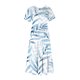 thumbnail image 4 of Vestido de Manga Corta para Mujeres Vestido de Verano de Cuello Redondo Impreso, Poliéster de Tamaño Verdadero Diario Y Vestido de Fiesta, 4 of 5