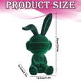 thumbnail image 3 of Easter Soft-Flocked Rabbit Sitting Ornament, 13.4" Creative Flocked Bunny Figurines, Realistic Flocking Rabbit Tabletop Mantel Decor, Spring Animal Decor For Living Room Entryway TV Stand, Red, 3 of 8