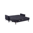 thumbnail image 2 of Velago Attalens Adjustable Polyester Sectional Sleeper Sofa, Dark Grey, 2 of 6